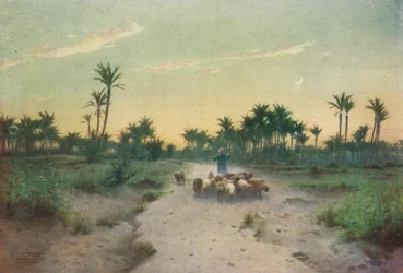 W krainie Goszen - Wieczór, ok. 1880, 1904