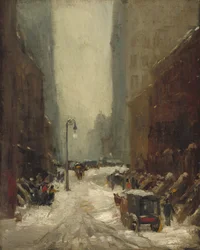 Śnieg w Nowym Jorku, 1902.
