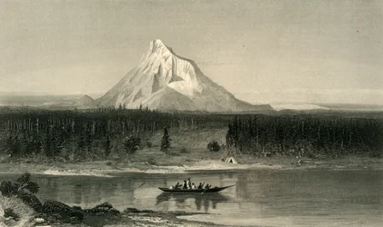 „Mount Hood, z Columbia”, 1872.