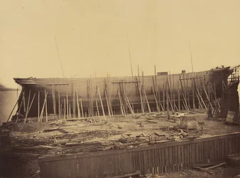 Afrodyta w budowie, ca. 1857.