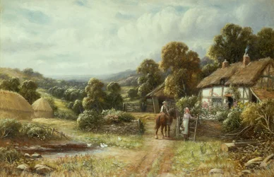 Domek Surrey (olej na płótnie)