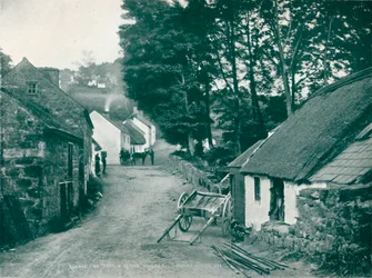 Glenoe: wioska Antrim Glynn, c1903