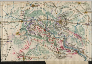 (Mapa pierwszej bitwy pod Bull Run) LOC gvhs01.vhs00060