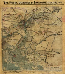 Atak na Ft. Pulaski Savannah, Georgia, kwiecień 1862 r. LOC gvhs01.vhs00277
