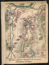 Bitwa pod Lookout Mountain, Tennessee, 24 listopada 1863 r. LOC gvhs01.vhs00173