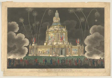 Widok Świątyni Zgody wzniesionej w Zielonym Parku dla uczczenia G..., 9 września 1814 r.