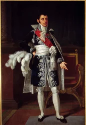 Portret Anne Jean Marie Rene Savary, księcia Rovigo (1774 - 1833) Ministra Policji Generalnej. Obraz Roberta Lefevre