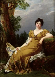 Portret siedzącej kobiety