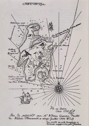 Mapa wyspy na Tresorze (Piraci?)