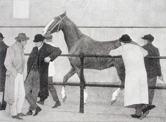 Handlarze końmi (Repozytorium Warda nr 1) 1919 (litografia)