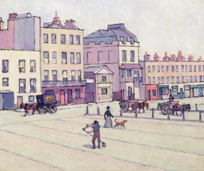 The Weigh House, Cumberland Market, ok. 1914 (olej na płótnie)