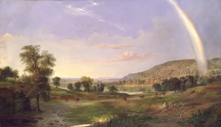 Pejzaż z tęczą, 1859.
