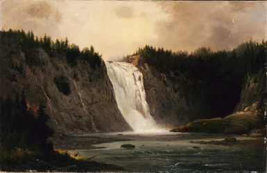 Wodospad na Mont-Morency, 1864.