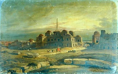 Widok na Purana Qila, niedaleko Delhi