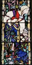 Kobieta biblijna, ok. 1866 (witraż)