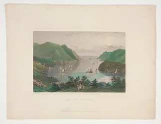 Widok z West Point (rzeka Hudson), ilustracja dla Nathaniela Parkera Willisa