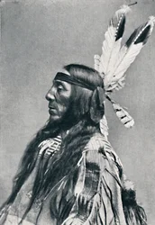 Widok profilu Sioux, 1912