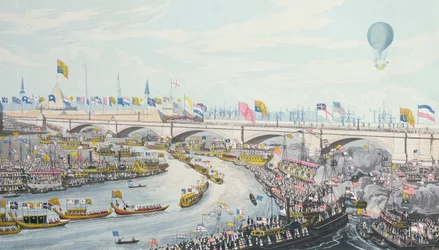 Otwarcie New London Bridge przez króla Wilhelma IV i królową Adelajdę, 1831