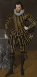 Portret mężczyzny, prawdopodobnie Sir John Scott (1564-1616), ok. 1600-1605 (olej na płótnie)