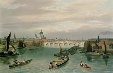 Widok na Blackfriars Bridge i St. Paul