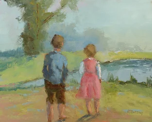 Children Send Upon The Wind, 2023 (olej na papierze)