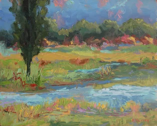 Mountain Inlet, 2023 (olej na panelu)