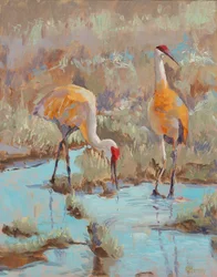 The Courtship, 2023 (olej na panelu)