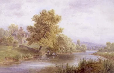 Dolina Evesham (akwarela na papierze)