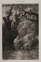 Śmierć i młoda matka, 1861.