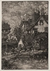 Wejście do wsi, 1861.