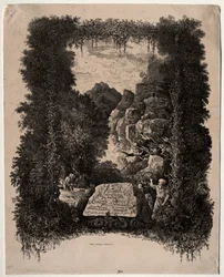 Pierwszy frontyspis do Bajek i baśni Thierry-Faletans, 1868.