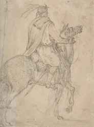 Jeździec węgierski, koniec XVI-połowa XVII wieku.
