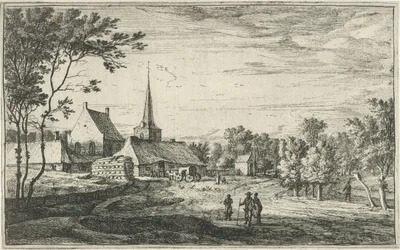 Widok Heesbeen Sceny wiejskie w północnej Holandii (tytuł serii)