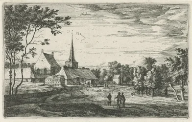 Widok Heesbeen Hesbone (tytuł na obiekcie) Sceny wiejskie w północnej Holandii (tytuł serii)