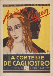 Przednia okładka "Hrabiny Cagliostro", przygód Arsene