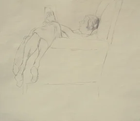 Nina Hamnett czytanie, c.1917