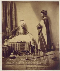 Rozmowa podczas palenia, 1858