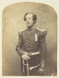 Kapitan Verschoyle, Grenadier Guards, wczesny fotograf, sfotografowany na Krymie
