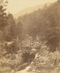 Nad Llugwy, poniżej wodospadów Swallow Falls.
