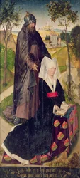 Guillemette de Montagu ze św. Guillaume, 1460-66 (panel malowany)