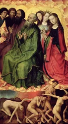 Sąd Ostateczny, wejście potępionych do piekła, ok. 1445-50 (olej na desce)