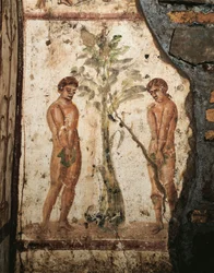 Adam i Ewa w ogrodzie Eden (fresk)