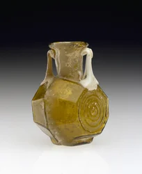 Kolba w kształcie beczki, AD 1-100 (szkło)