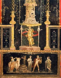 Fresk w Sali Kupidyna w Domu Wettynów w Pompejach