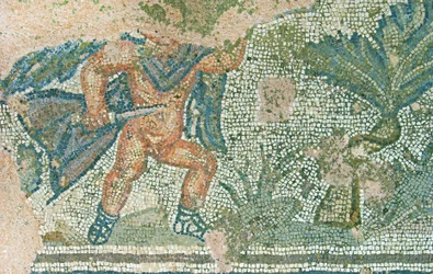 Scena polowania, Dom Dionizosa, Pafos, Cypr (mozaika)