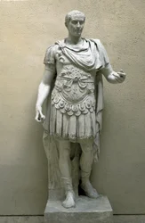 Juliusz Cezar (Gaius Julius Caesar) (100-44 p.n.e.) Rzeźba - Museo della Civiltà Romana, Rzym