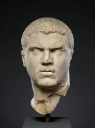 Marmurowy portret cesarza Karakalli, 212-217 ne (marmur)