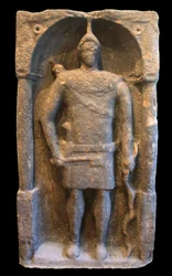 Rzymski nagrobek przedstawiający łucznika hamańskiego (syryjskiego), ok. 125-40 rne