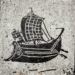 Statek Sabratha powracający do portu Ostia (mozaika