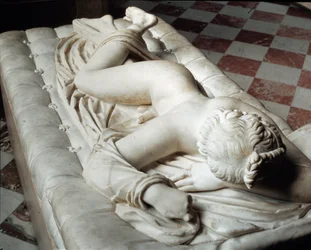 Śpiący hermafrodyta (rzeźba marmurowa, II wiek p.n.e.)
